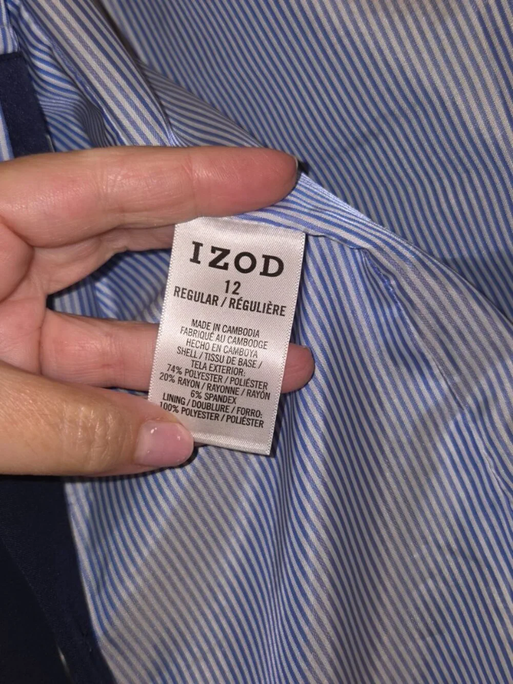 IZOD Boys Sportcoat, size 12, navy blue